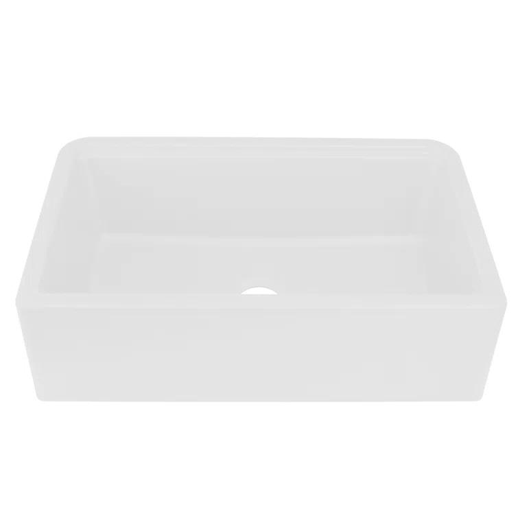 Rockport 32.75'' L Farmhouse / Apron Single Bowl Granite Kitchen Sink