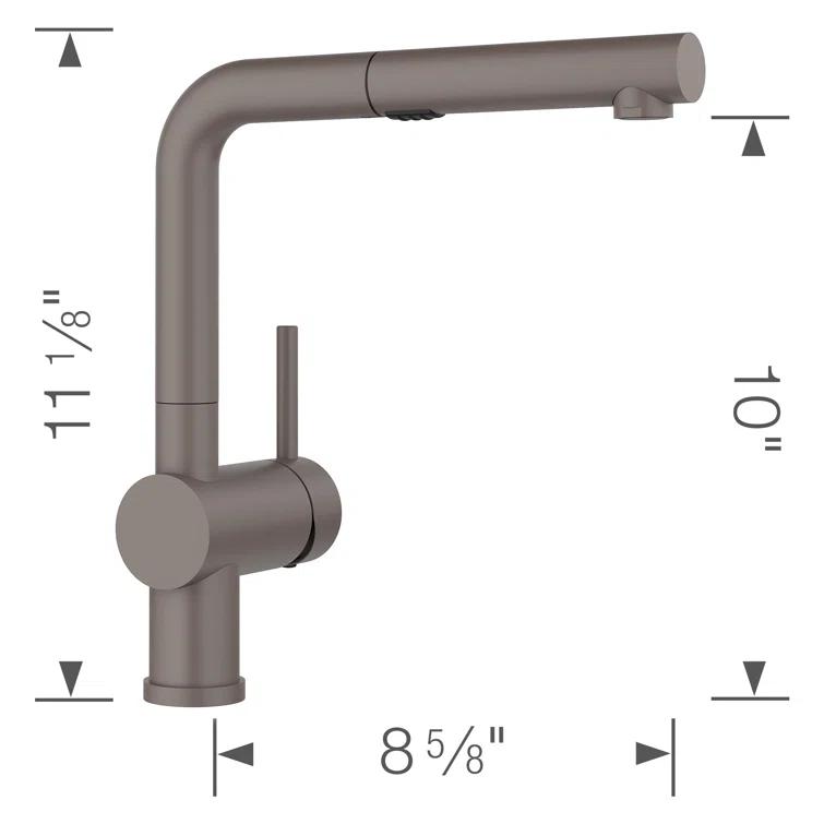 Linus Low Arc Pull-Out Dual-Spray Kitchen Faucet