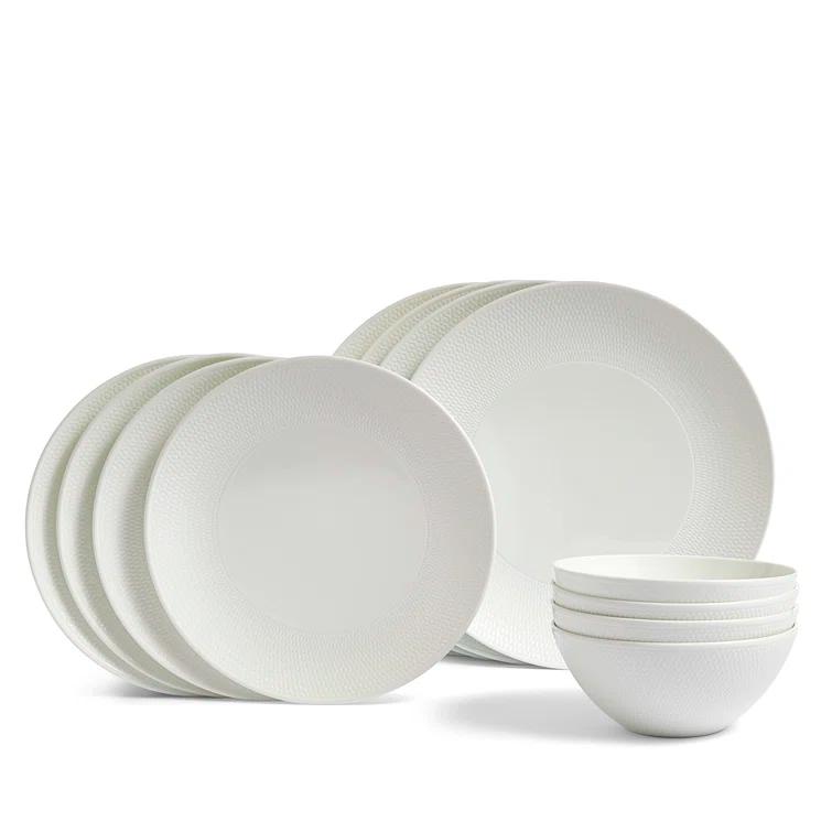 Wedgwood Gio 12 Piece Dinnerware Set, Service for 4 | Wayfair