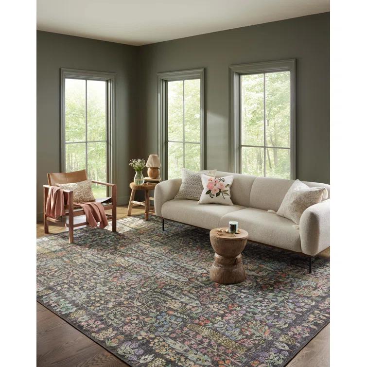 Rifle Paper Co. X Loloi Maison Grove Blue Area Rug