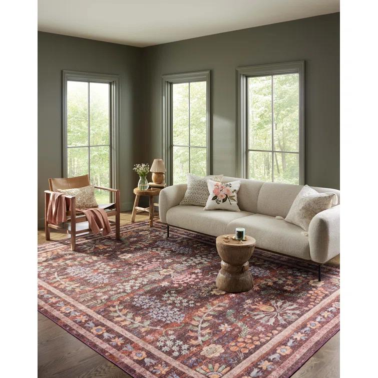 Rifle Paper Co. X Loloi Maison Frances Red 8'-4" X 11'-6" Area Rug