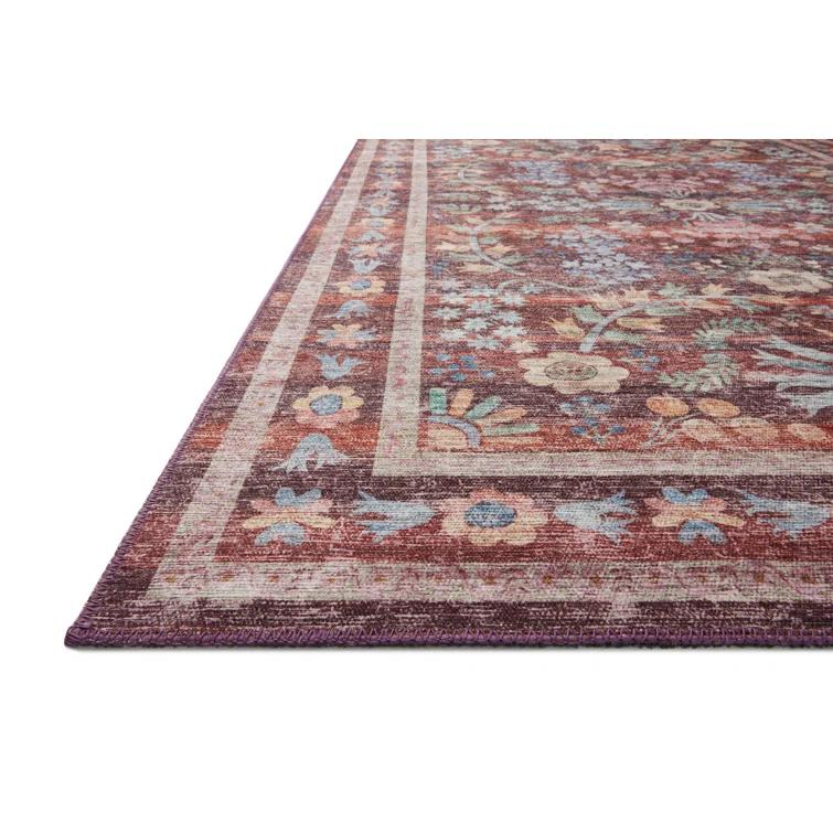 Rifle Paper Co. X Loloi Maison Frances Red 8'-4" X 11'-6" Area Rug