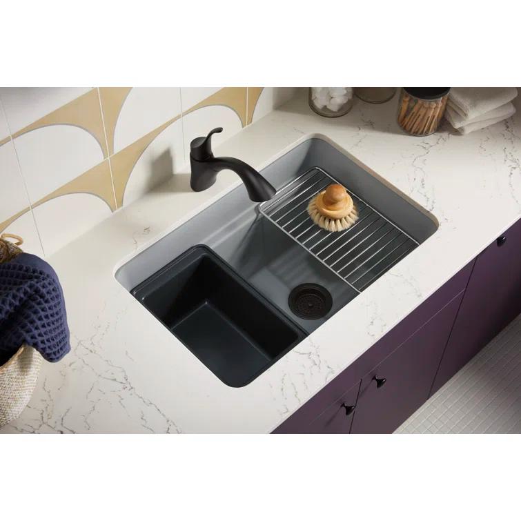 Cairn 27-1/2 in. X 18-5/16 in. X 12-5/8 in. Undermount Utility Sink