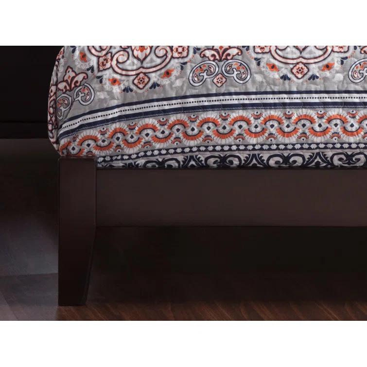 Metro Low Profile Solid Wood Platform Bed