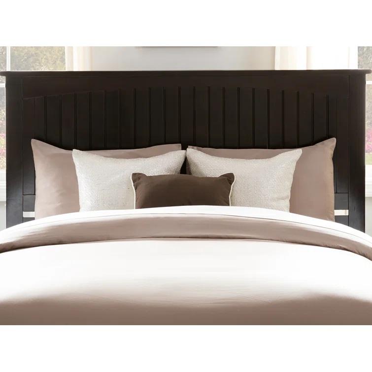 Nantucket Low Profile Solid Wood Platform Bed with Matching Footboard