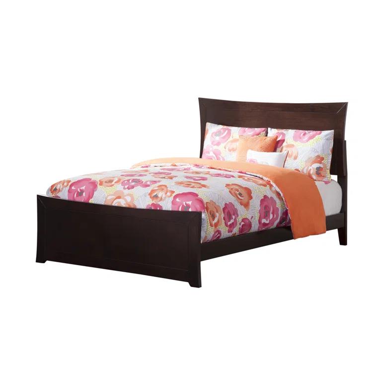 Metro Low Profile Solid Wood Platform Bed with Matching Footboard