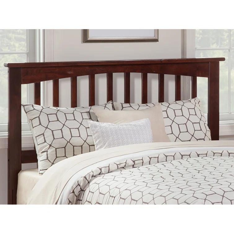 Mission Low Profile Solid Wood Platform Bed with Matching Footboard