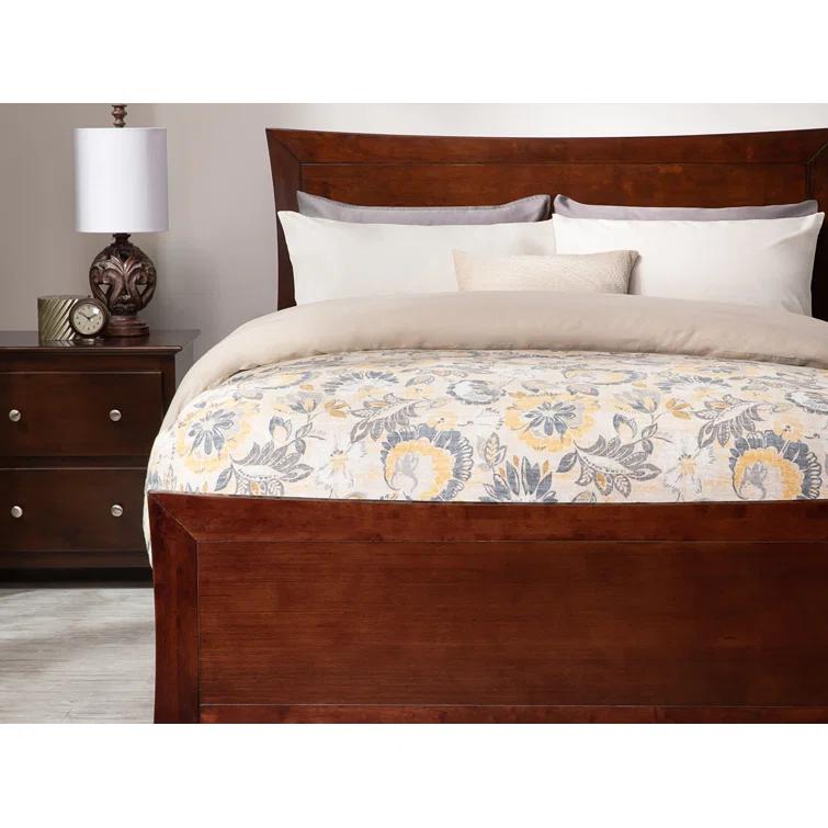 AFI Furnishings Metro Low Profile Solid Wood Platform Bed with Matching Footboard