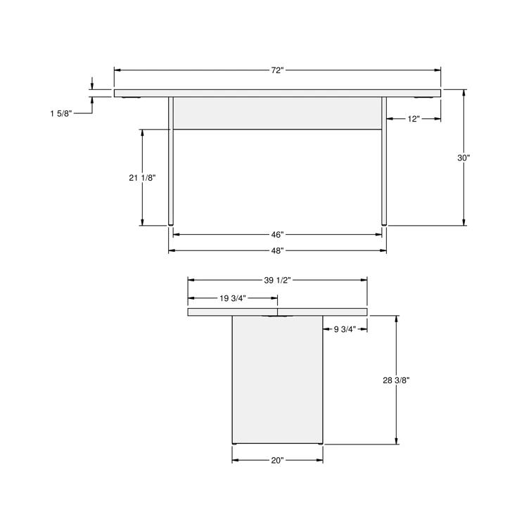 7 Piece 72" L Rectangle Dining Set