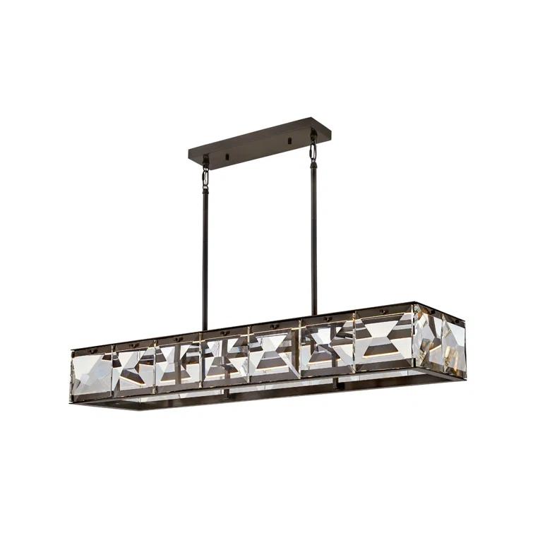 Jolie Integrated LED Linear Chandelier w/ Crystal Accents
