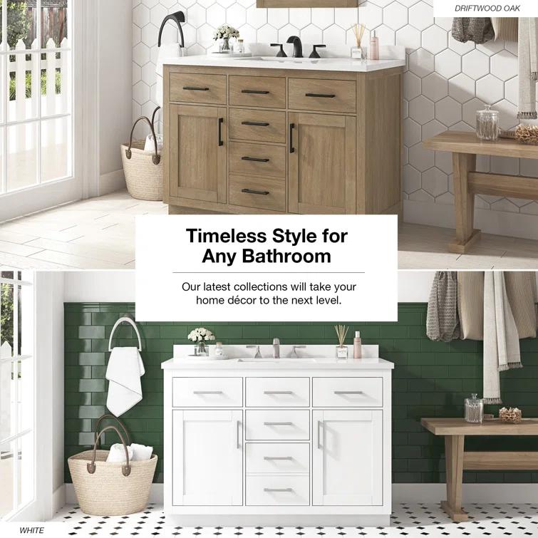OVE Decors Bailey 48" Single Bathroom Vanity with Premium Countertop