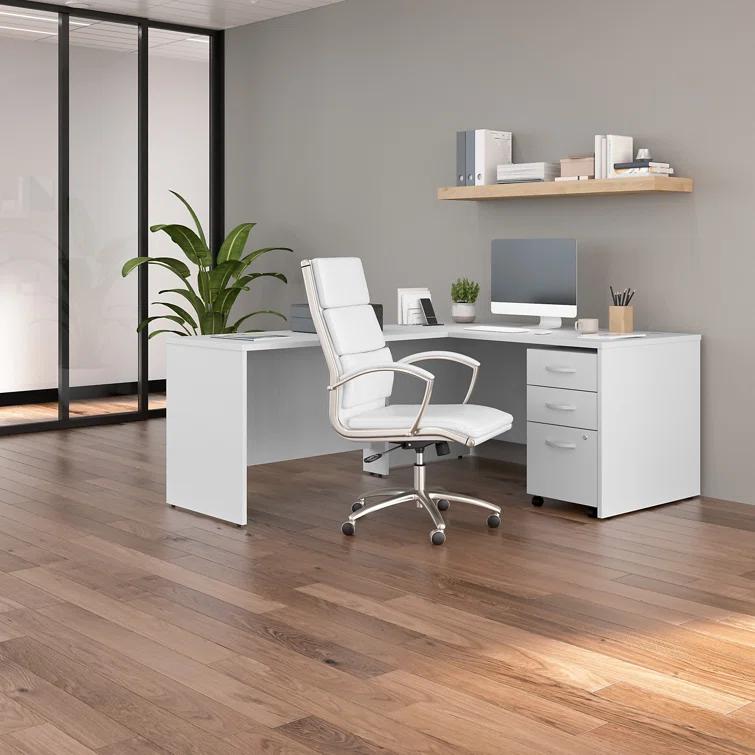 Office 500 Collection 3 Piece 60W L-Shape Computer Desk Office Set
