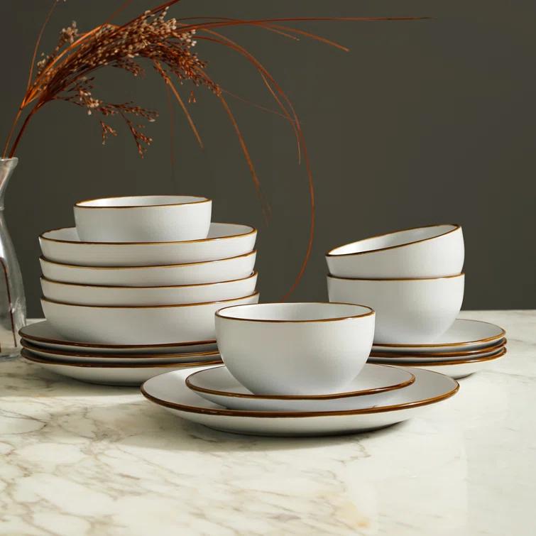 Brasa 16-Piece Dinnerware Set Stoneware