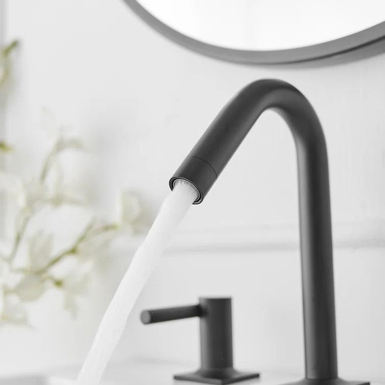 Widespread 2-handle Bathroom Faucet with Drain Assembly