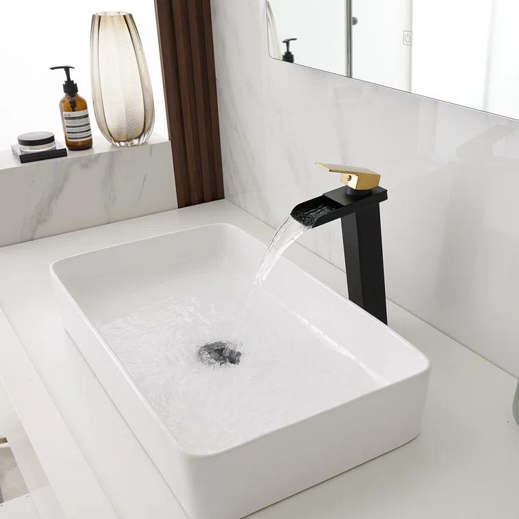 Vessel Sink Faucet Single-handle Bathroom Faucet with Drain Assembly