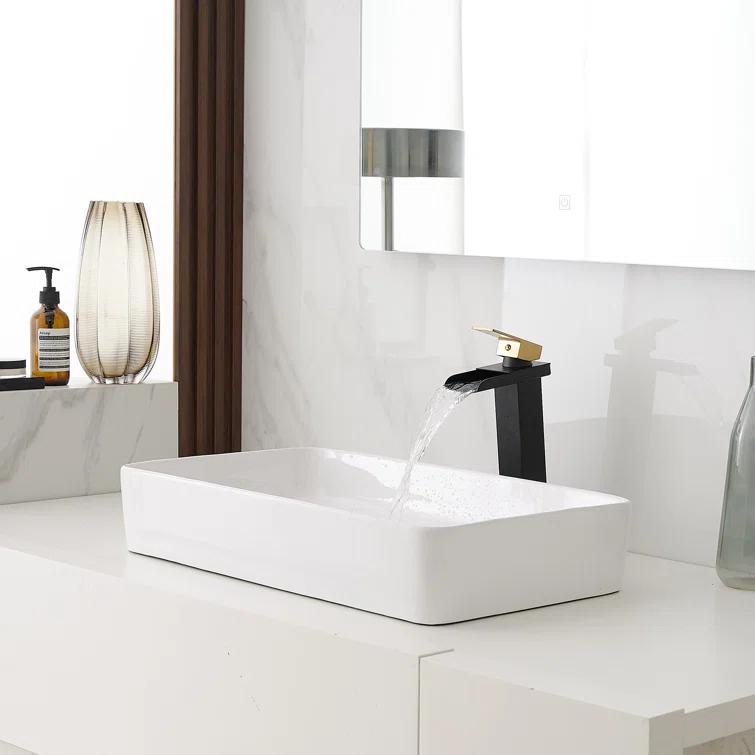 Vessel Sink Faucet Single-handle Bathroom Faucet with Drain Assembly