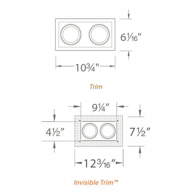 Precision 9.125" New Construction Recessed Lighting Trim