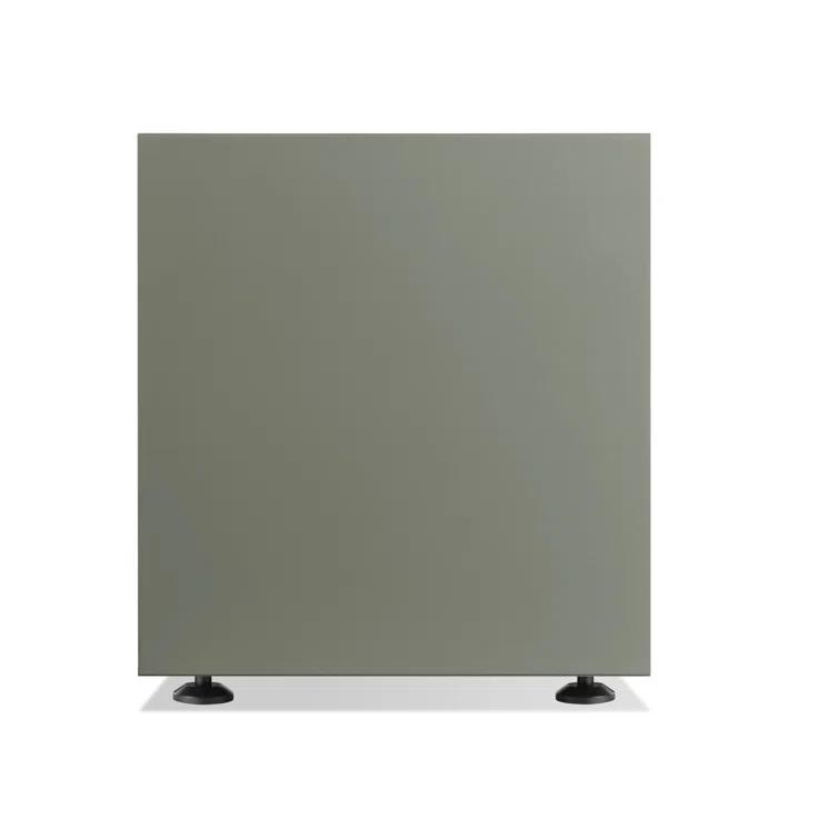 Blu Dot Superchoice Matte Gray Green Nightstand with Beveled Pulls