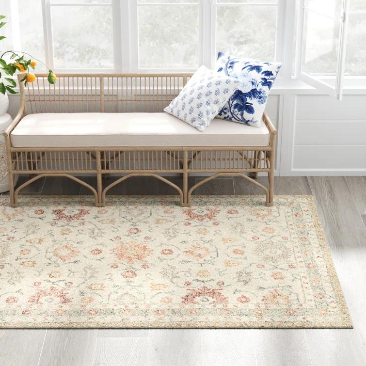 Aden Wool Ivory/Rust Rug