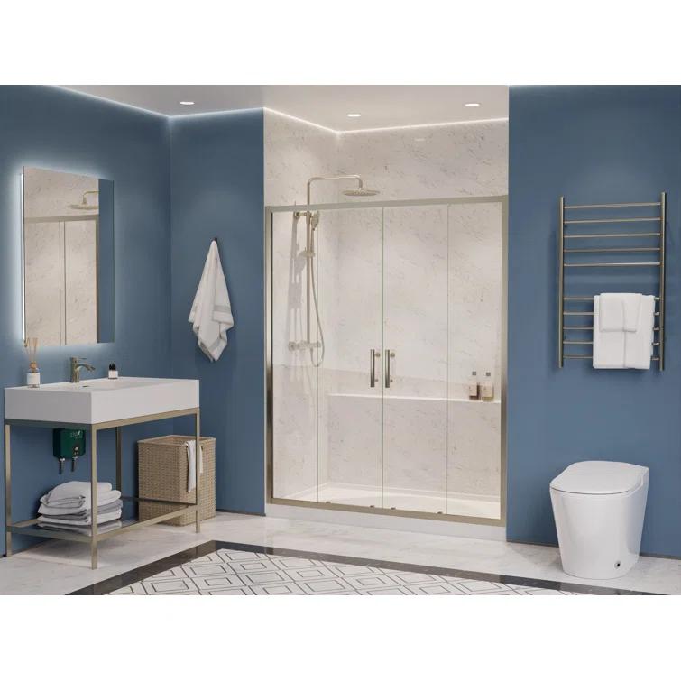 60" - 60.4" W x 70" H Framed Shower Door