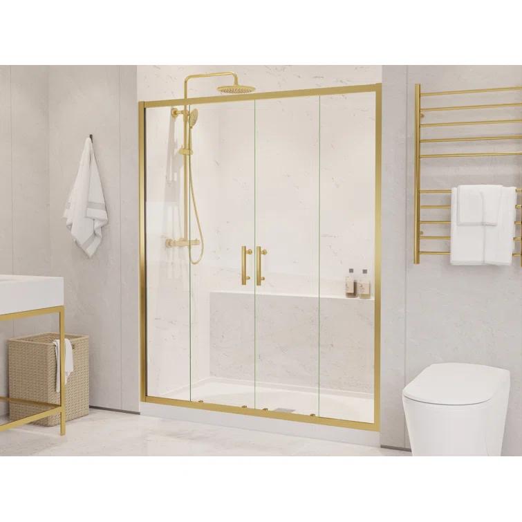 60" - 60.4" W x 70" H Framed Shower Door
