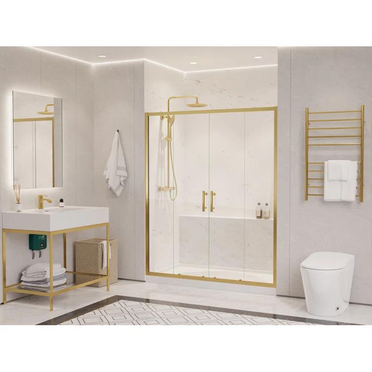60" - 60.4" W x 70" H Framed Shower Door
