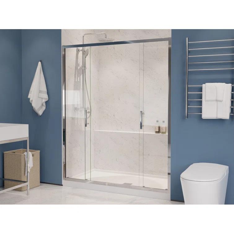 60" - 60.4" W x 70" H Framed Shower Door