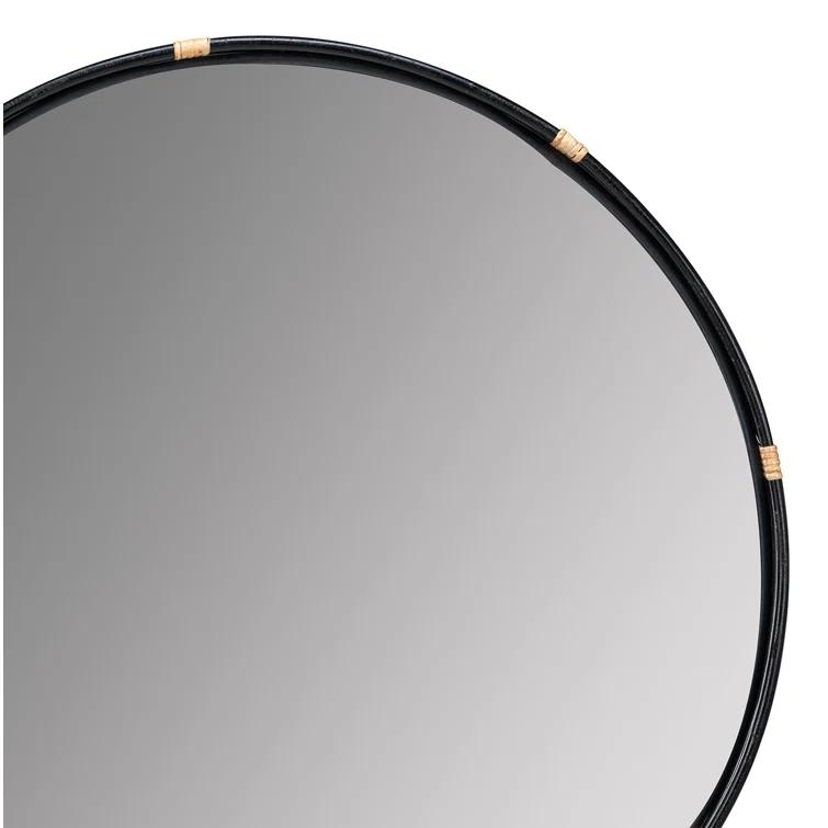 Adaline Round Mirror - Black