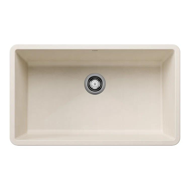 Precis SILGRANIT 32" L X 19" W Super Single Undermount Kitchen SInk