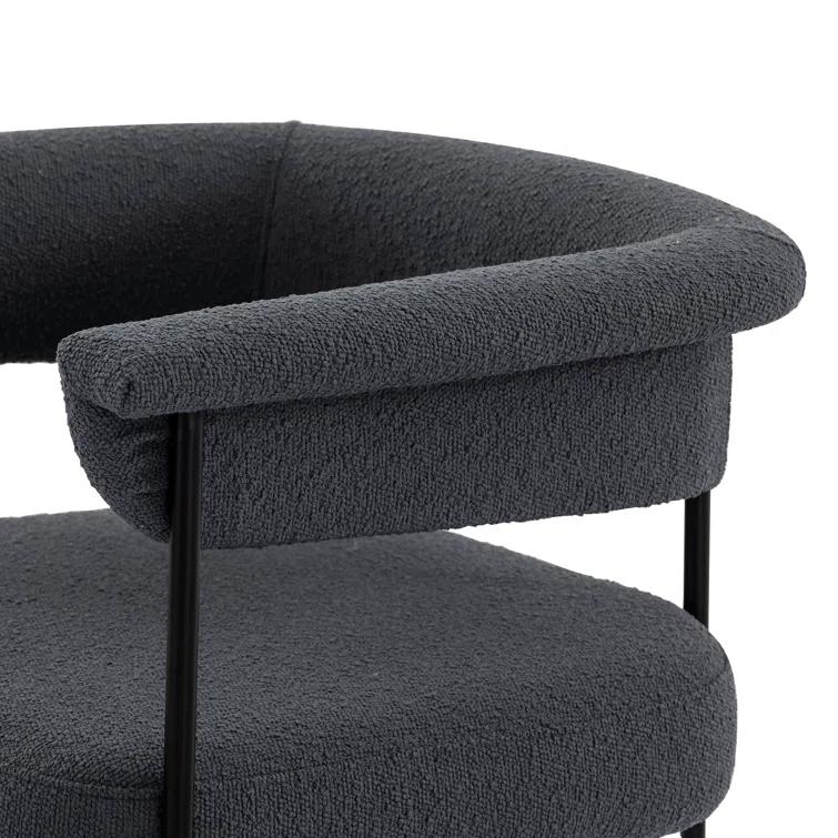 Kyleigh Bar Stool - Slate Boucle