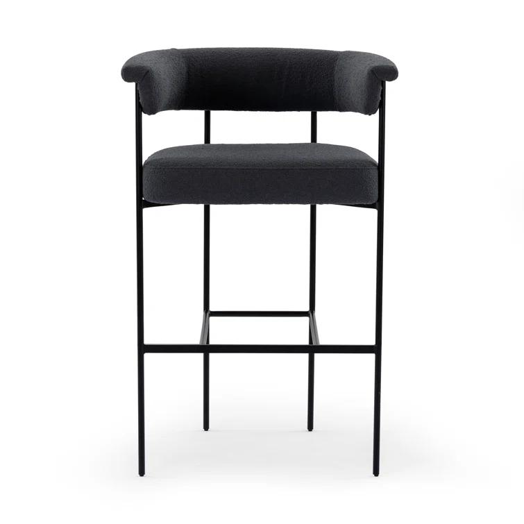 Kyleigh Bar Stool - Slate Boucle