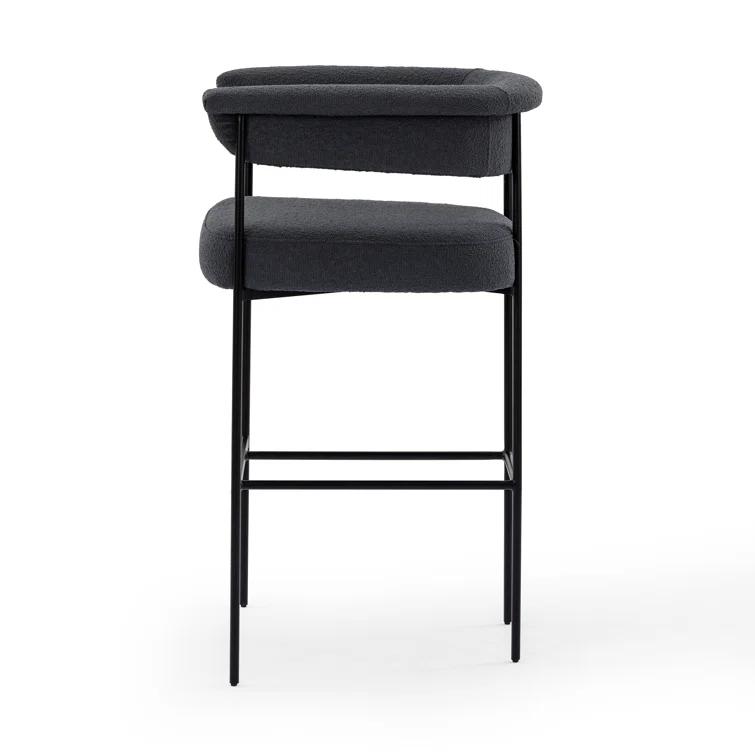 Kyleigh Bar Stool - Slate Boucle
