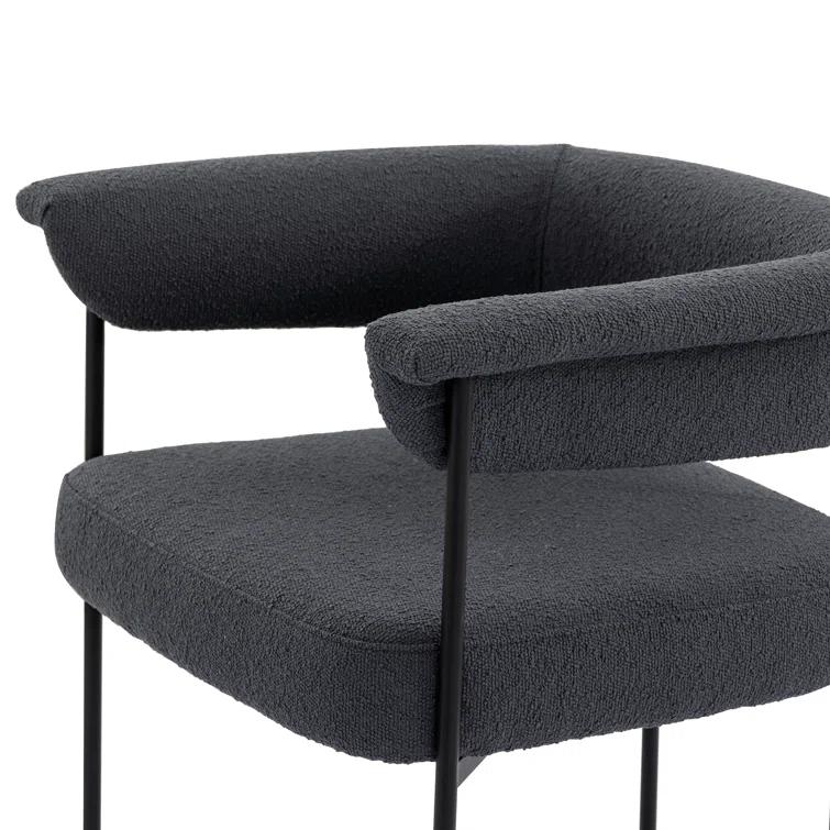 Kyleigh Counter Stool - Slate Boucle