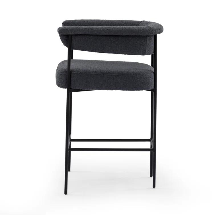 Kyleigh Counter Stool - Slate Boucle