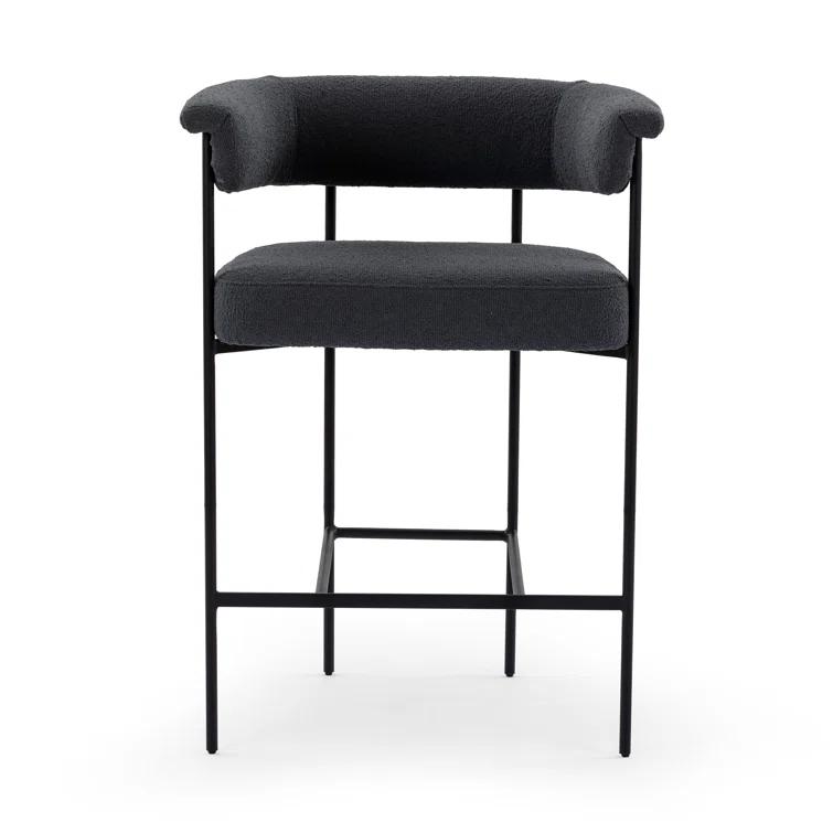 Kyleigh Counter Stool - Slate Boucle