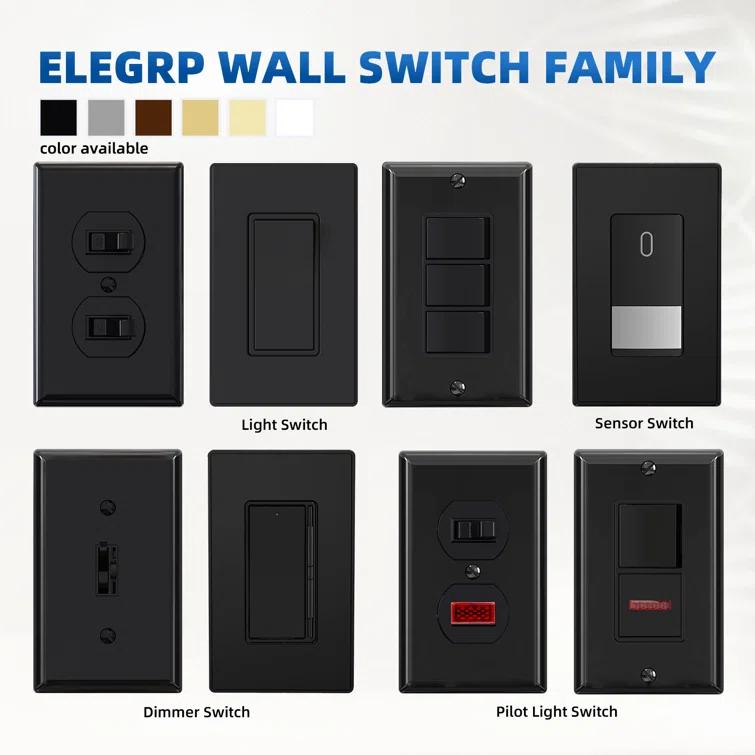 15 Tamper Resistant Single Pole Rocker Light Switch