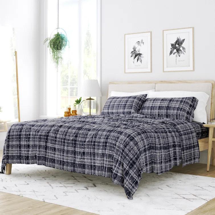 IEnjoy Home Simply Soft™ Polka Dots Microfiber Sheet Set & Reviews | Wayfair
