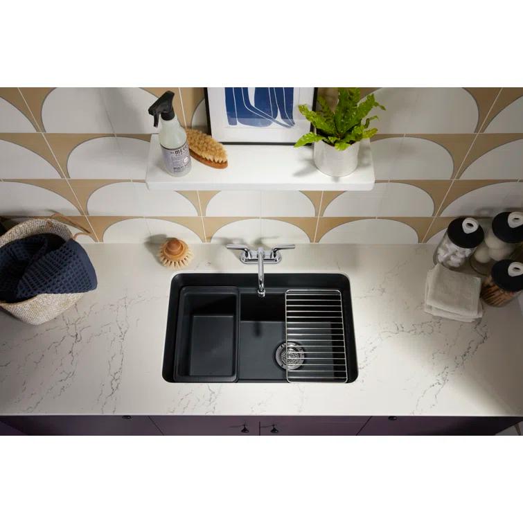 Cairn 27-1/2 in. X 18-5/16 in. X 12-5/8 in. Undermount Utility Sink