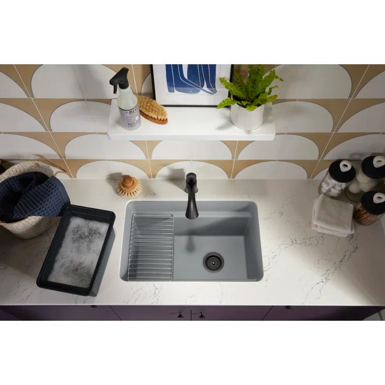 Cairn 27-1/2 in. X 18-5/16 in. X 12-5/8 in. Undermount Utility Sink