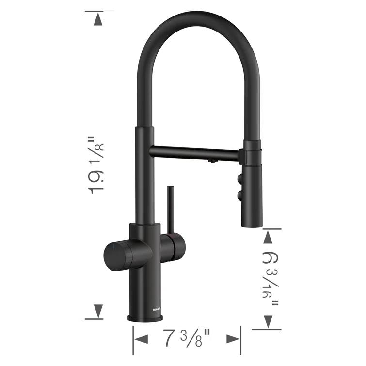 Catris Flexo Filter-Ready Semi-Pro Pull Down Single Handle Kitchen Faucet