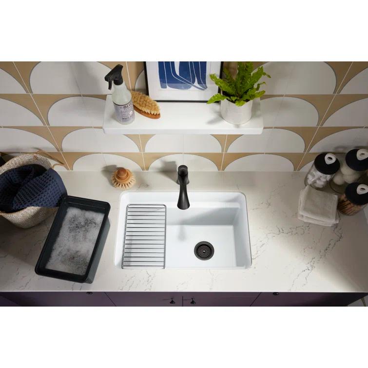 Cairn 27-1/2 in. X 18-5/16 in. X 12-5/8 in. Undermount Utility Sink