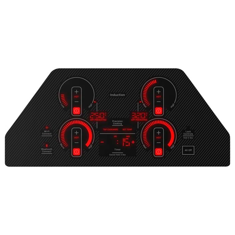 GE Profile™ PHP7030DTBB 29.75" Induction Cooktop with 4 Elements