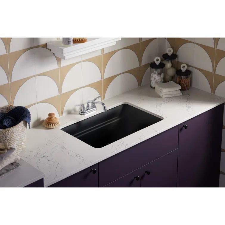 Cairn 27-1/2 in. X 18-5/16 in. X 12-5/8 in. Undermount Utility Sink