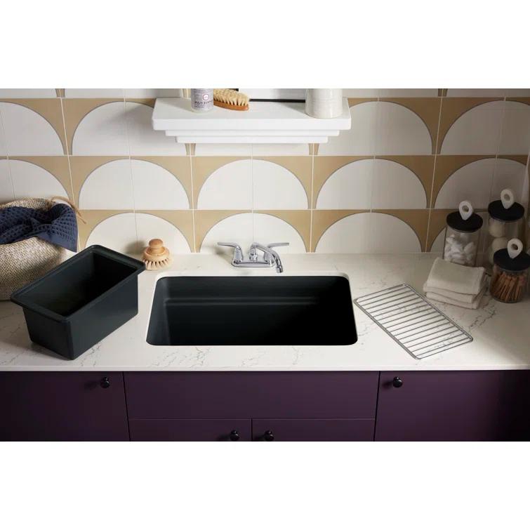 Cairn 27-1/2 in. X 18-5/16 in. X 12-5/8 in. Undermount Utility Sink