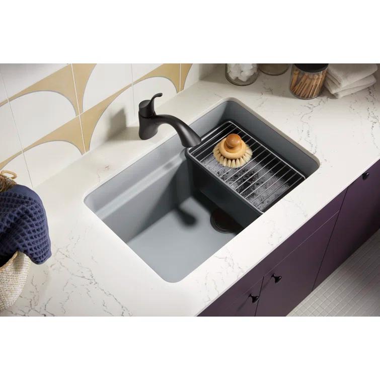 Cairn 27-1/2 in. X 18-5/16 in. X 12-5/8 in. Undermount Utility Sink