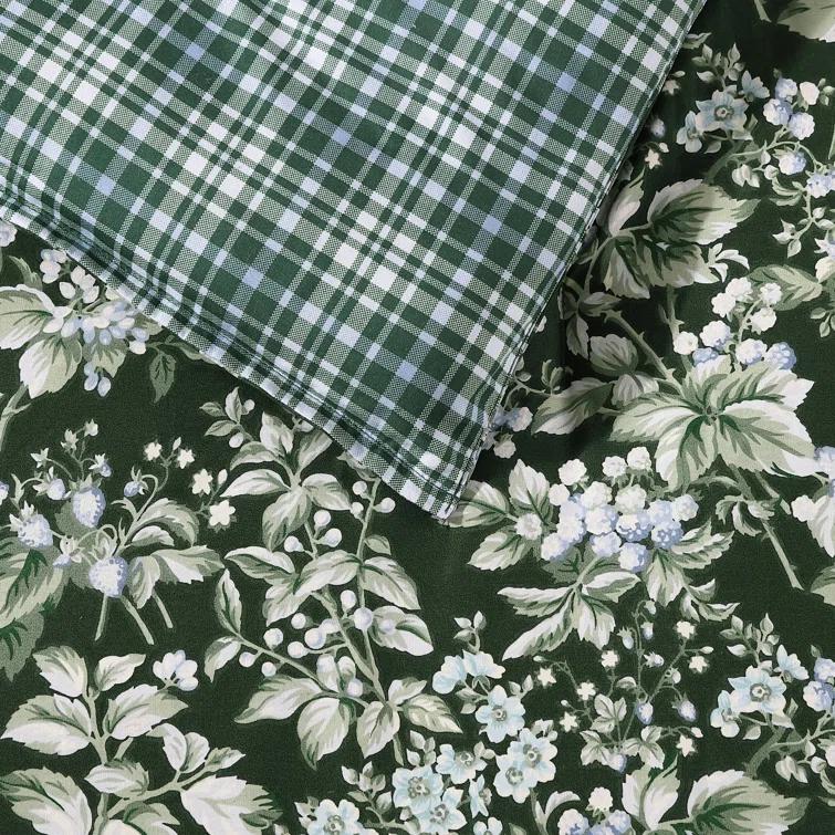 Laura Ashley Laura Ashley Bramble Floral Cotton Reversible Comforter Bonus Set