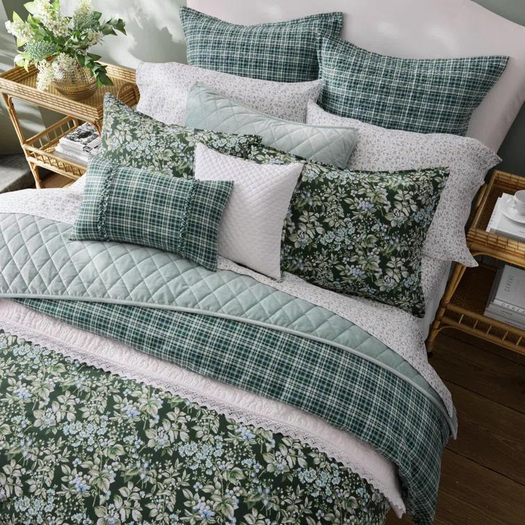 Laura Ashley Laura Ashley Bramble Floral Cotton Reversible Comforter Bonus Set