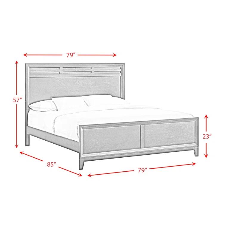 Picket House Furnishings Warren KingPanel Bedroom Set In Merlot