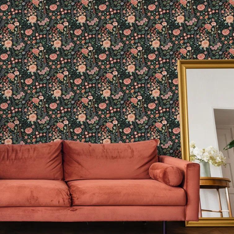 Waverly Peel & Stick Floral Roll