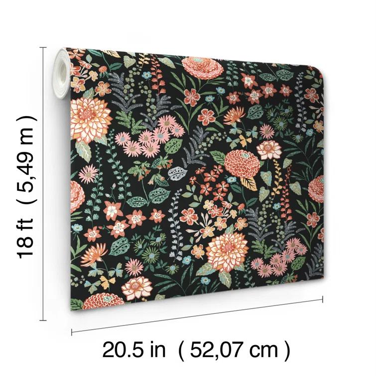 Waverly Peel & Stick Floral Roll